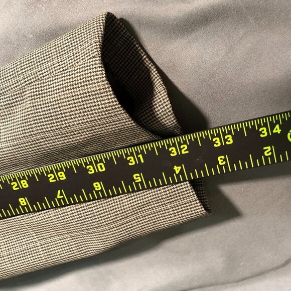 Pierre Cardin Mens Blazer Jacket 40R Gray Plaid Wool Blend Suit Coat 2-Button - Picture 9 of 14